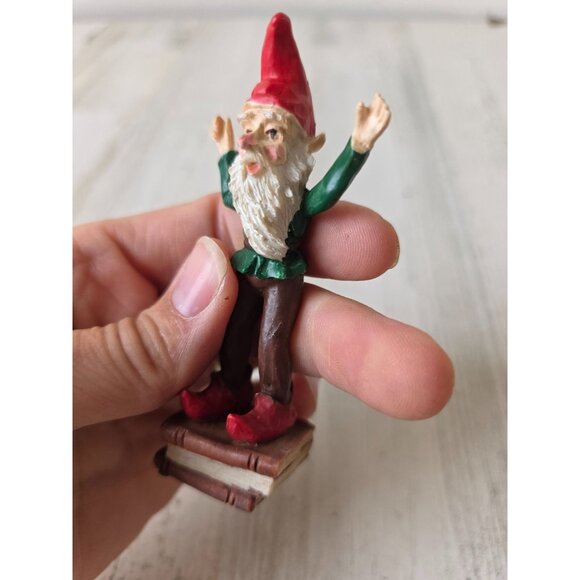Vintage elf books figurine village Xmas decor - Picture 8 of 8